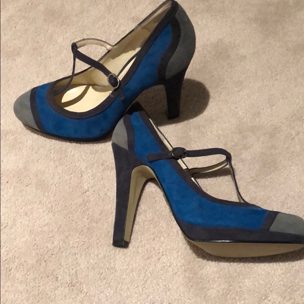 Anne Klein Suede 2 Tone Pumps - Size 8.5